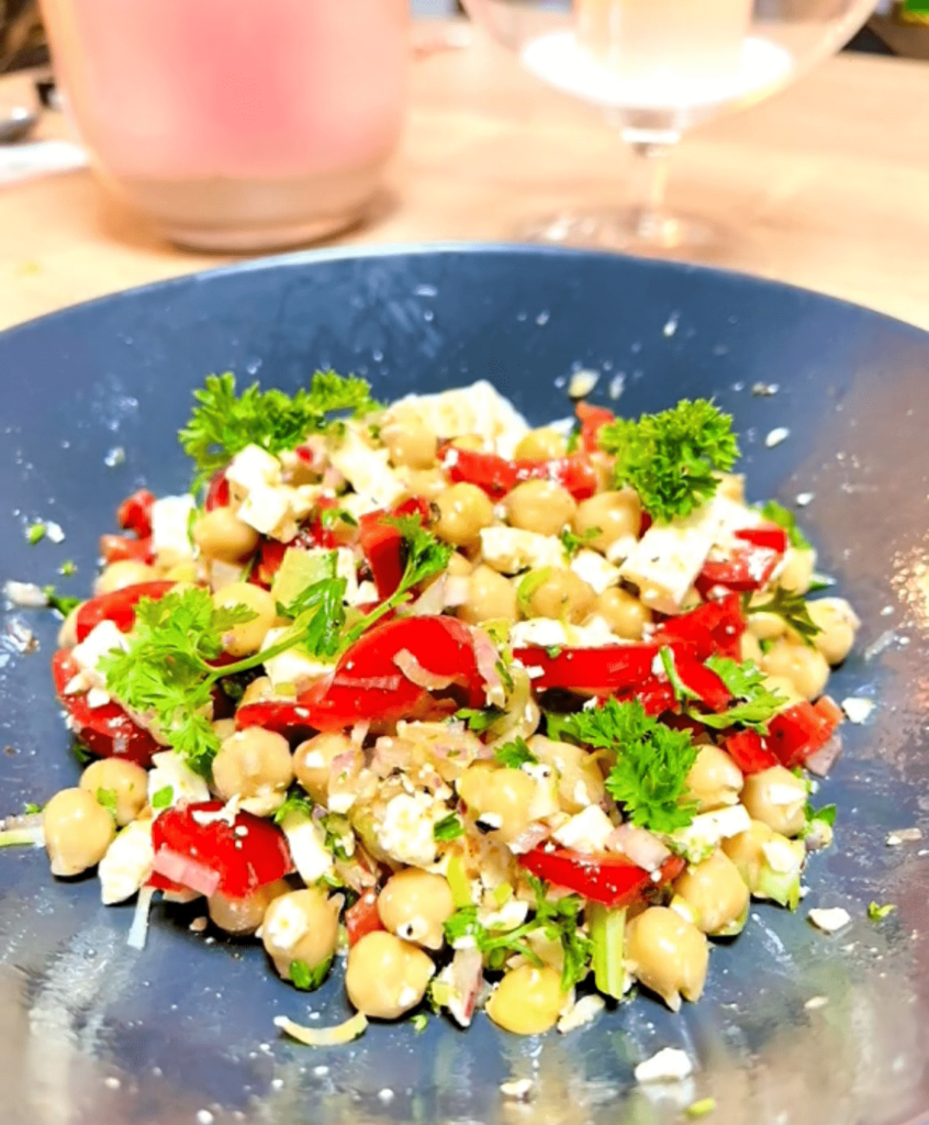 Schneller Kichererbsen Salat